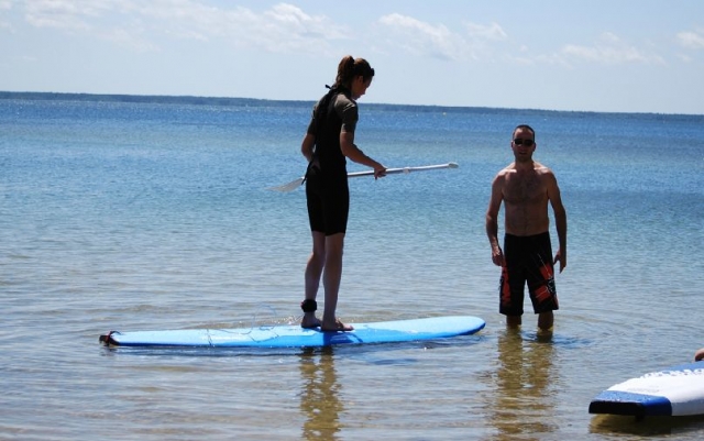  Iniciación al paddle board Cuenca de Arcachon 